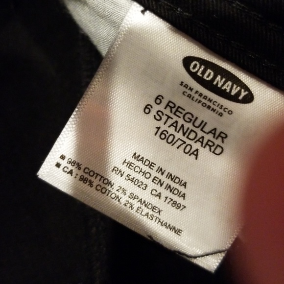 Old Navy black flared pants sz 6, 29" inseam, NWOT - Picture 3 of 5